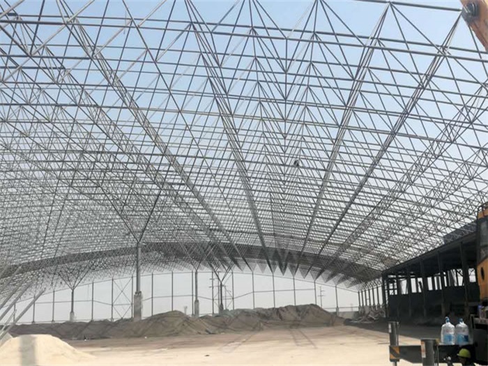 河东钢厂料仓网架工程